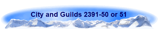 City and Guilds 2391-50 or 51